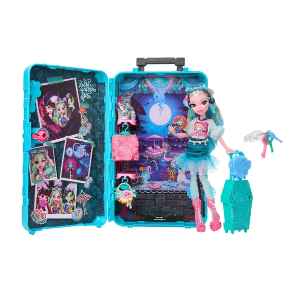 Monster High Lagoona Blue Doll with Aqua Case and Pink Accents - Picture 4 of 7